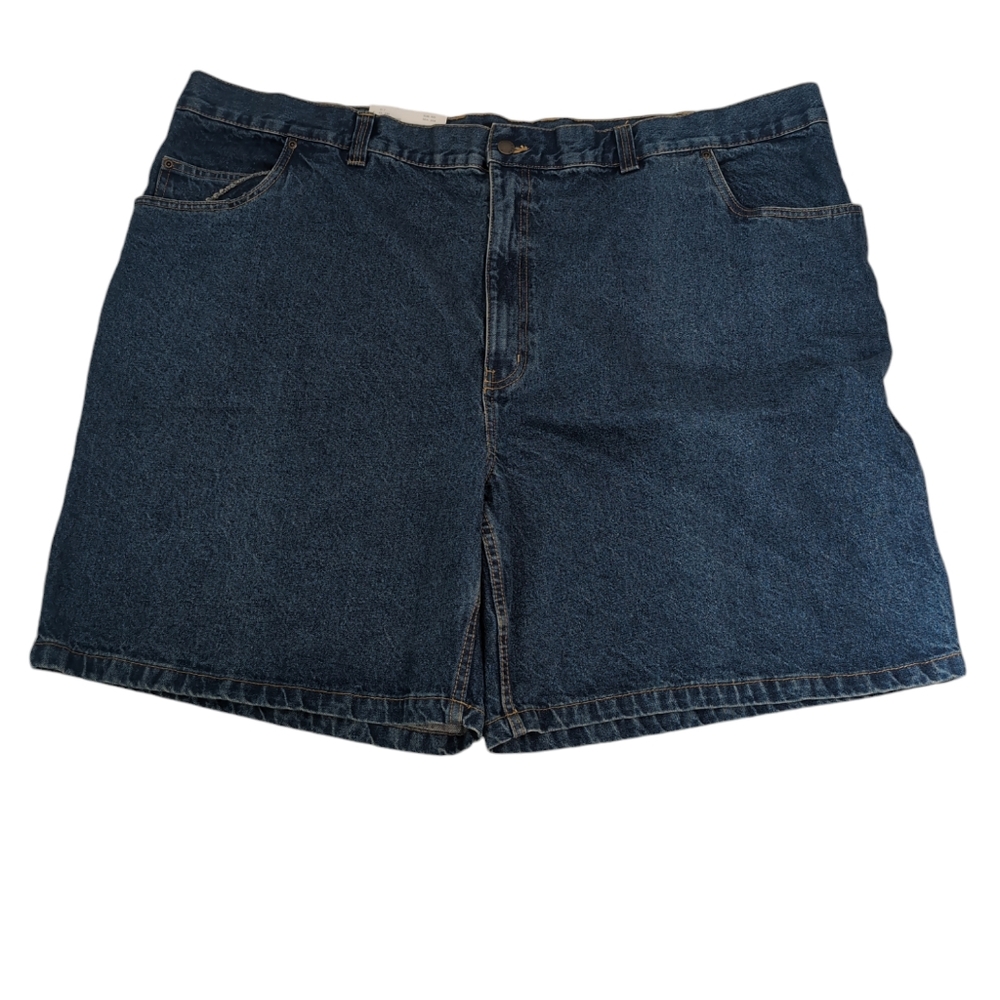 Harbor Bay HB blue denim shorts, men's 52, 100% cotton, NWT